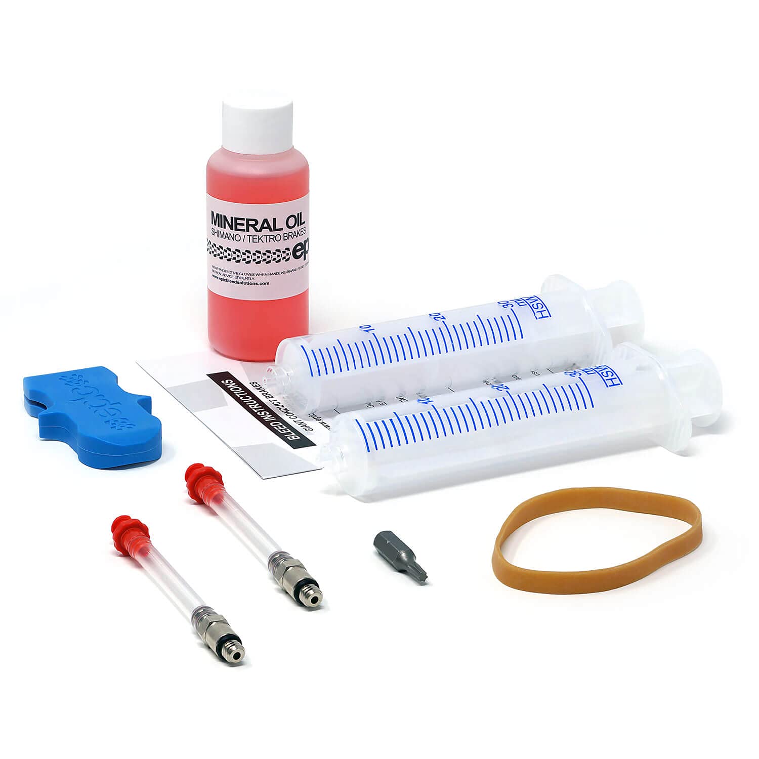 epic Giant Conduct Bleed Kit & Mineral Oil - Compatible with Giant Conduct Hydraulic Road Disc Brake. High Performance Mineral Oil Brake Fluid Included