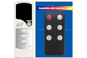 GENGQIANSI Replacement Remote Control for Hunter HPQ15C-EA 72016 HPQ15F-E HPQ15C-EA-R Digital Ceramic Tower Heater