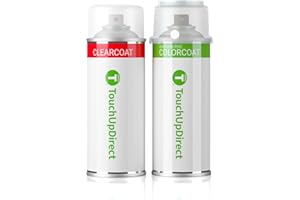 TouchUpDirect 040 Super White Compatible with Toyota Exact Match Touch Up Paint Aerosol - Essential Kit