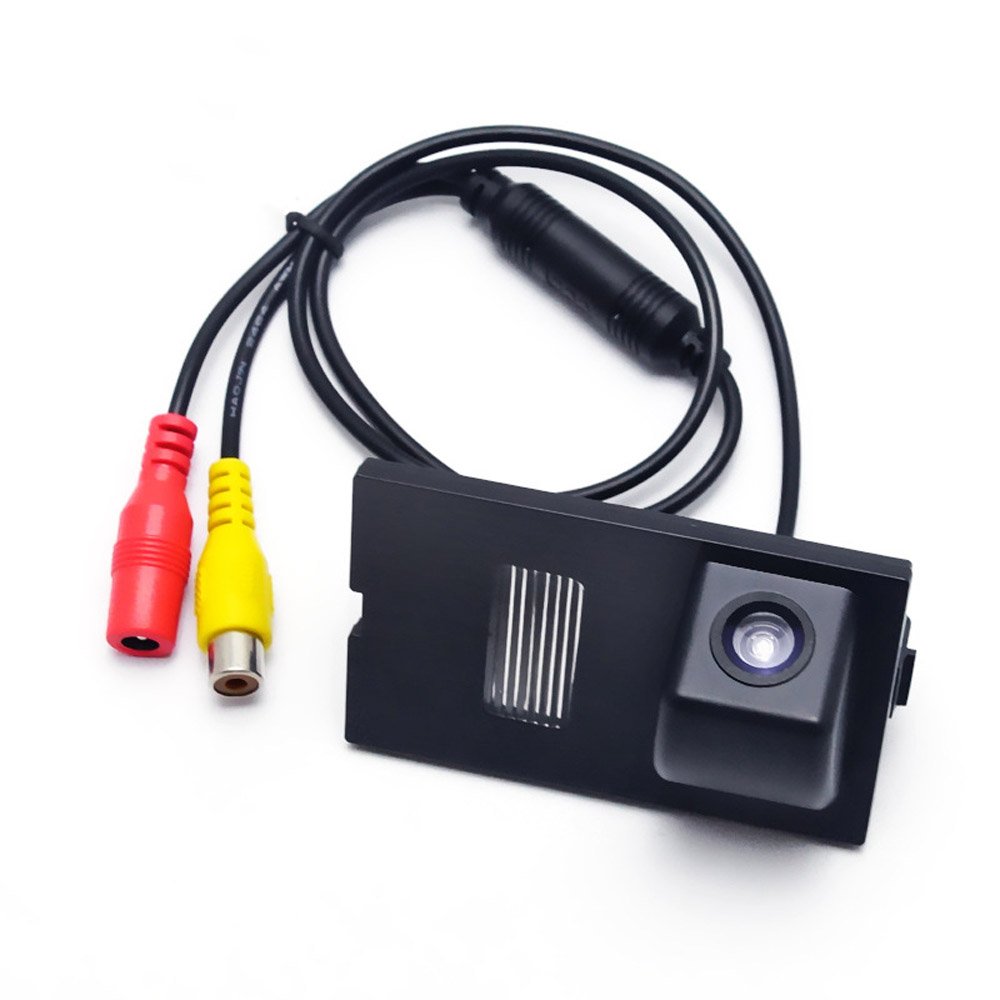 170 Degree, Wide Angle, Car Night Vision Reverse Camera, 12-24 Volts, waterproof with distance lines, license plate parking camera compatible with Discovery 3 Range Rover Sport Freelander 2