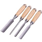 4Pcs Carpenter Carving Firmer Gouge Wood Chisel Woodworking Tool Carpentry Tools