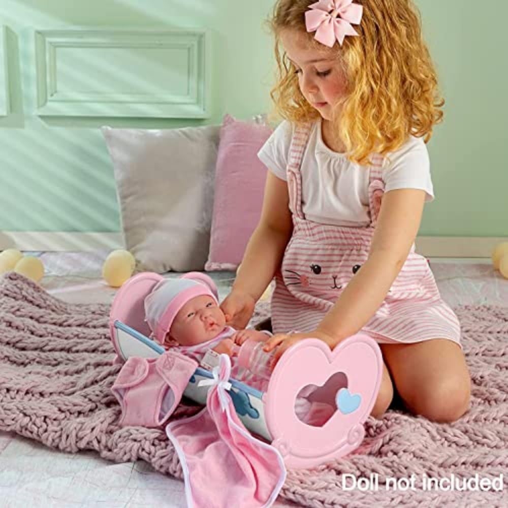 JC Toys Baby Doll Rocking Crib for Keeps Playtime! | Fits Dolls up to 15