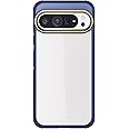 Ghostek Covert Google Pixel 9 Pro XL Clear Case - Compatible with Wireless Charging, Shockproof Silicone, Minimalist Phone Cover (6.8 Inch, Blue [Limited])