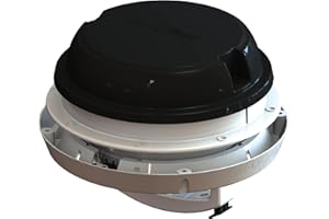 Maxx Air MAXXAIR 00-03812B MaxxFan Dome with 12V Fan, 6" Diameter - Black