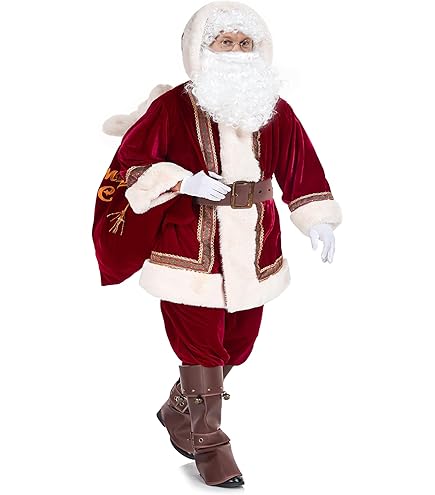 Amazon.com: Classic Santa Suit - Adult Standard Size (1 Set