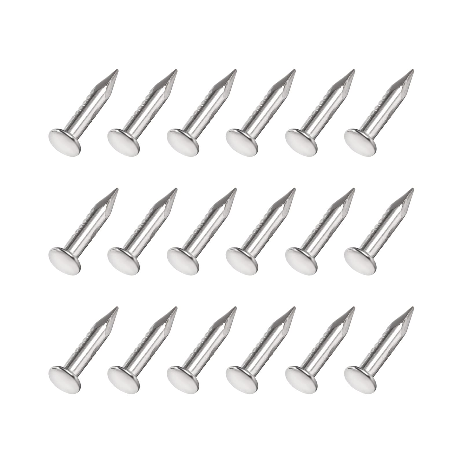 METALLIXITY Small Nails (1.7x9mm) 500pcs, Carbon Steel Tiny Hardware Nails - for Household Woodworking, Silver Tone