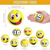 Ainiv 20Pcs Funny Face Squeeze Stress Balls PU 4.5cm Sensory Fidget view 2