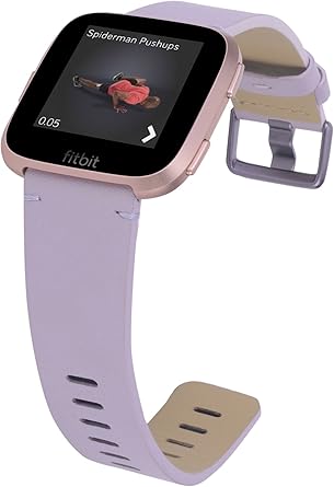 fitbit versa lavender rose gold band