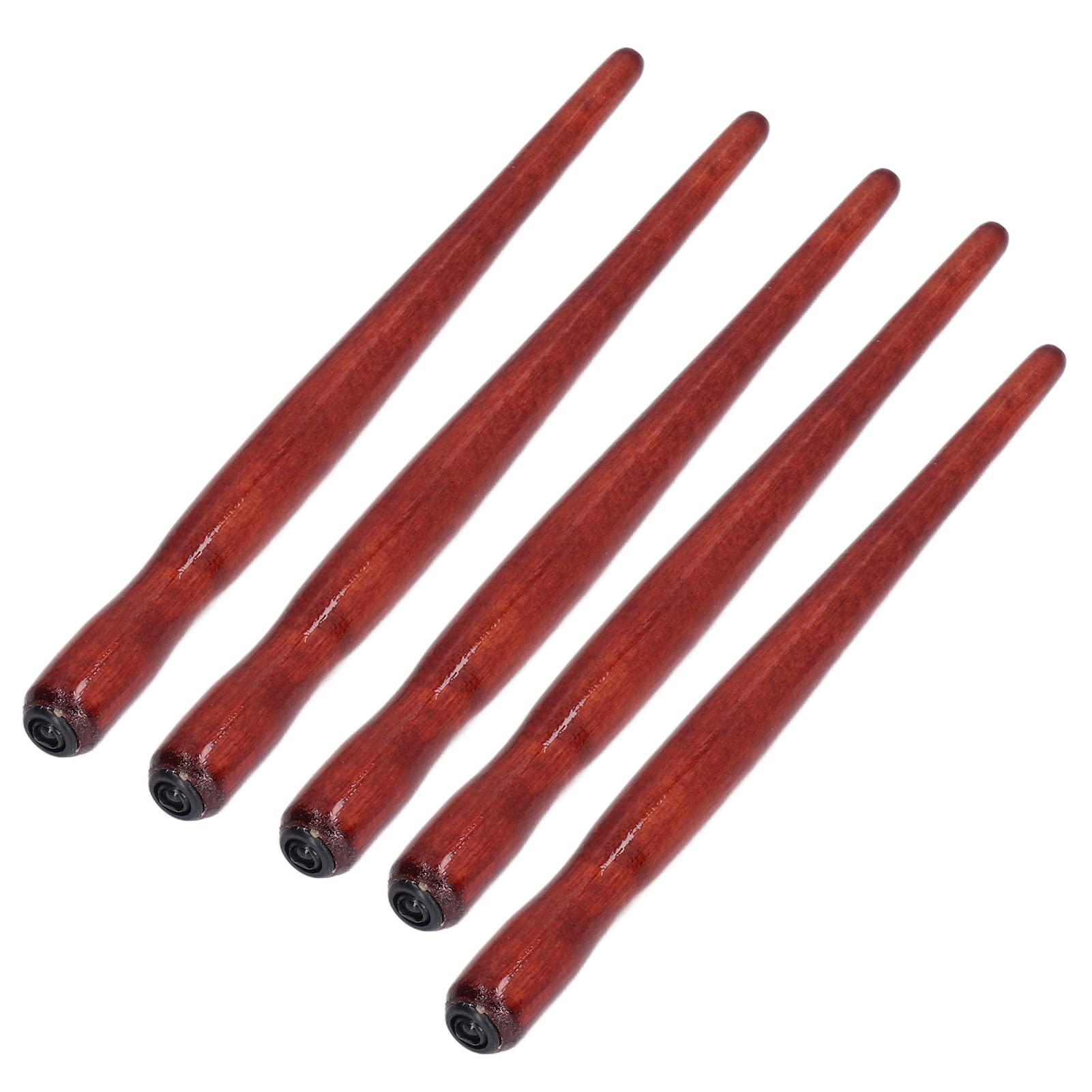 Pssopp 5PCS Calligraphy Nib Holder Sandalwood Dip Pen Holder Comic Pen Nibs Holder for Beginners(Mahogany penholders)