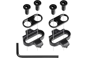 Zigdiptek Bike Cleats, Compatible with Shimano MTB SPD SM-SH51&Look X-Track Pedals, Cleats for Indoor Cycling, Spinning & Mountain Biking, Long Durable Chrome-Molybdenum Steel, Allen Wrench Included