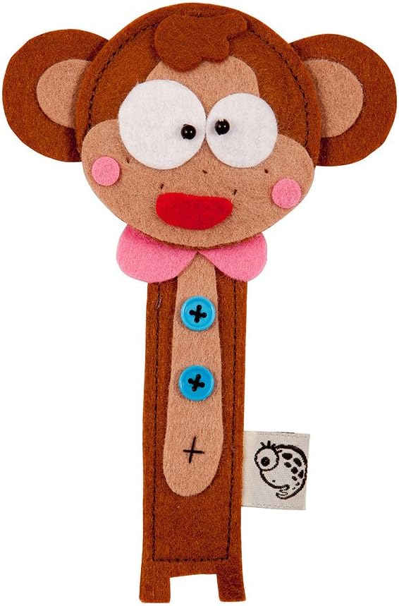 Cute Monkey Felt Bookmark