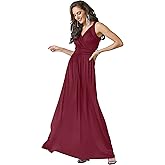 KOH KOH Womens Long Sleeveless Flowy Bridesmaid Cocktail Evening Gown Maxi Dress