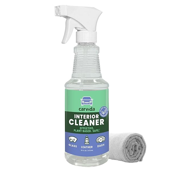 CARVIDA INTERIOR CLEANER, NON-TOXIC ALL-PURPOSE CAR CLEANING SPRAY, NATURAL GRAPEFRUIT SCENT, 16OZ