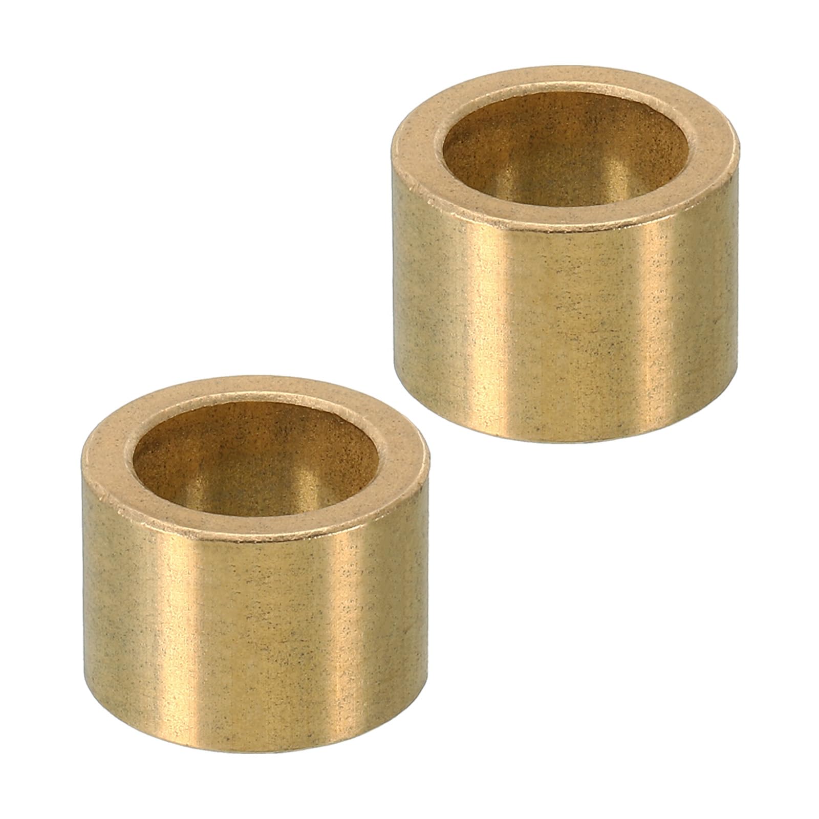 PATIKIL M14 Brass Spacers, 2 Pcs Metal Spacer Brass 14mm ID x 20mm OD x 15mm L Brass Spacers Screw Standoff for 5/9 Inch or M14 Screw