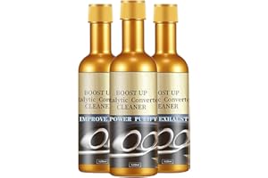 3Pcs Auto Parts Engine Boost Up Cleaner Catalytic Converter Cleaner Fuel System Treatment Additive for Gasoline and Diesel Ca