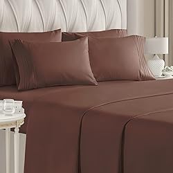 King 6 Piece Sheet Set - Breathable & Cooling Bed