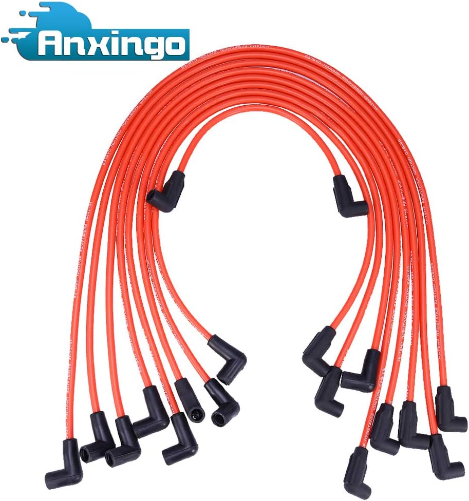 10.5 MM High Performance Spark Plug Wire Set for HEI SBC BBC 350 383 454 Electronic (9Pcs): Automotive