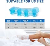 Sumiwish Toe Separators & Spacers 4 Pairs Blue White Gel Toe Correctors view 4