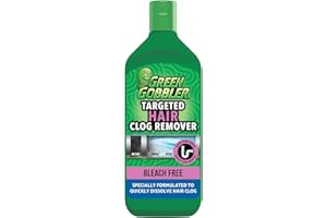 Green Gobbler Hair Drain Clog Remover | Formulated to Quickly Dissolve Hair Clogs