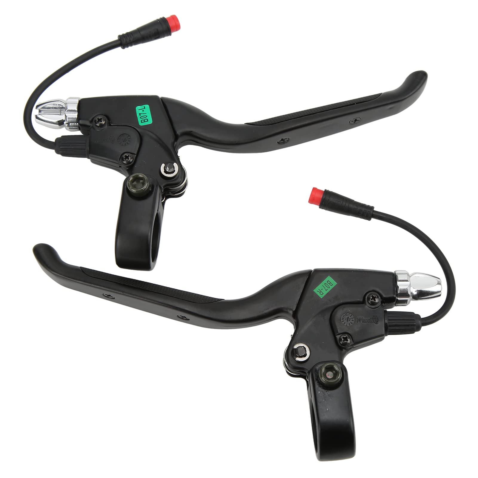 Keenso Brake Lever, 1 Pair Electric Aluminum Alloy Scooter Brake Lever Left Right Brake Handle with 2pin Waterproof Connector Electric Scooter electric scooter