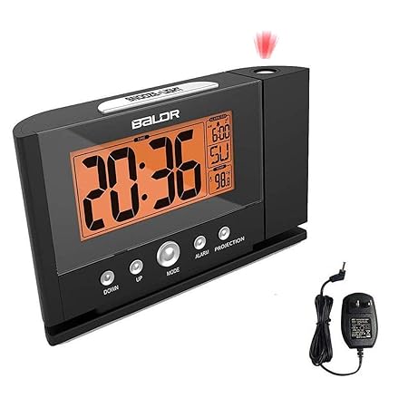 Reloj despertador de proyección, proyector de tiempo en ...