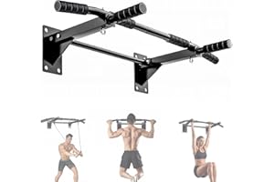 Pull Up Bar Wall Mounted - Multifunctional Wall Mounted Pull Up Bar for Home Gym, Workout Strength Training Equipment, Chin-U