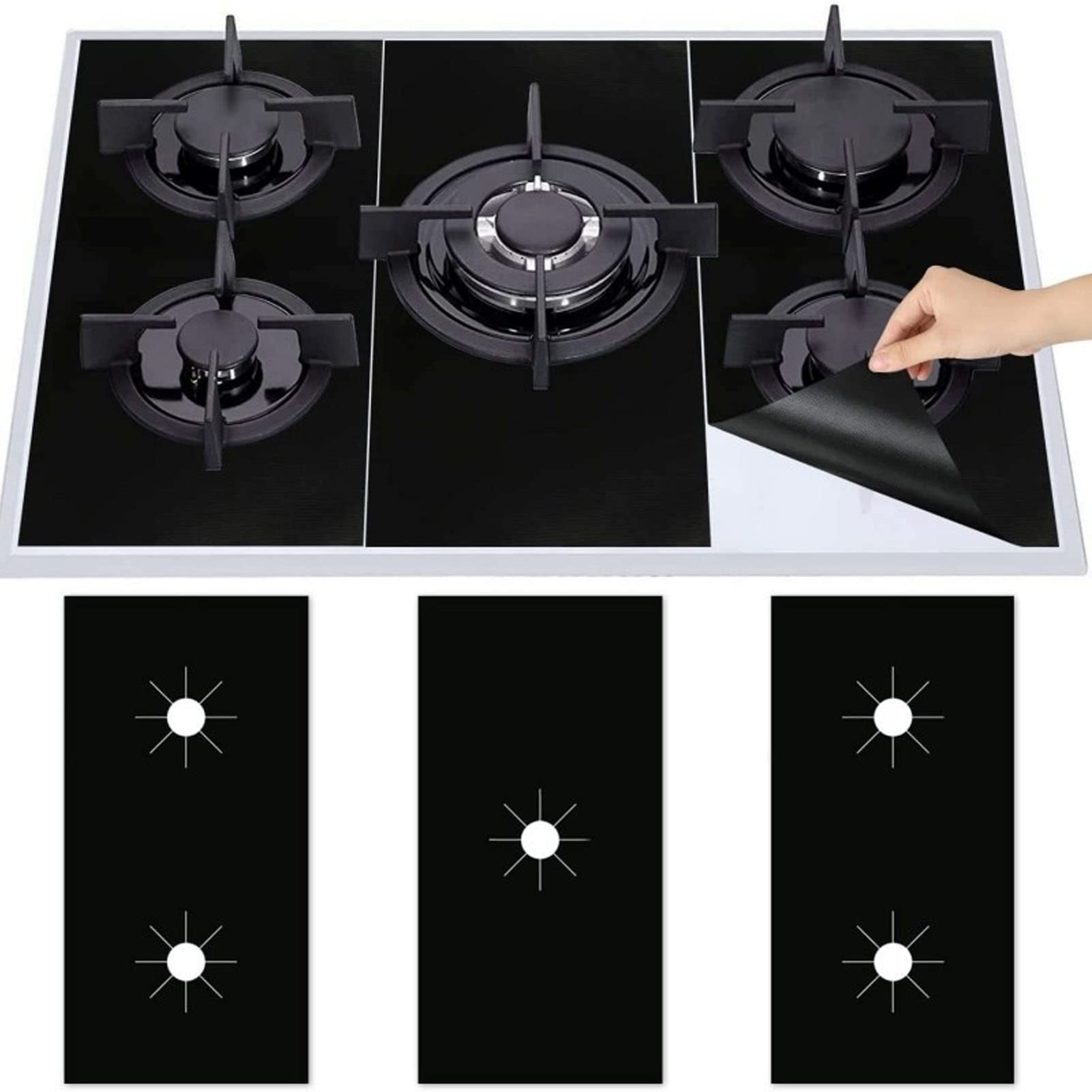 Photo 1 of 3Pcs PTFE Stove Guard Stove Top Protector,Gas Stove Oil Pad,Stove Cover For Gas Range, Washable Stove Guard Cleaning Cover Oil Proof Gas Stove Pad For Home Restaurant Office