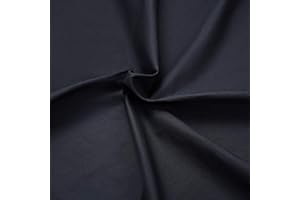 Master FAB -Black 100% Cotton Fabric by The Yard for Sewing DIY Crafting Fashion Design Washable Cloth Bundles Voile;Full Width cuttable39 x 55inches (100x140cm) (Black Solid)