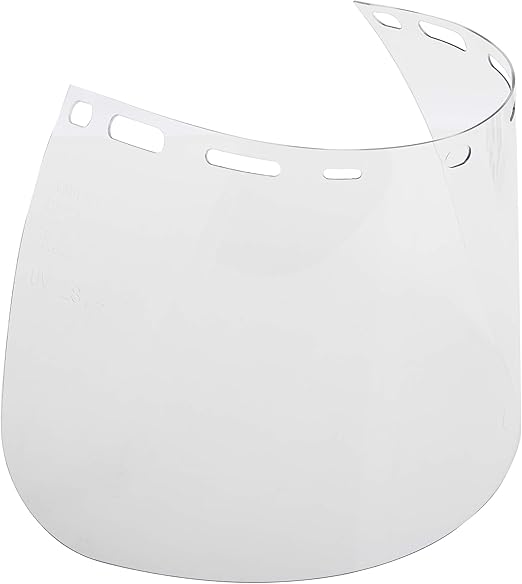 Replacement Face Shield, 8"x 15.5"x .040, Clear Polycarb, Model 15151
