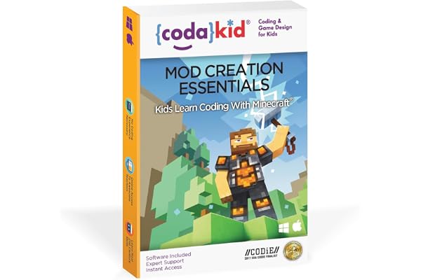 Coding for Kids with Minecraft - Ages 9+ Learn Real Computer Programming and Code Amazing Minecraft Mods with Java - Award-Winning Online Courses (PC & Mac)