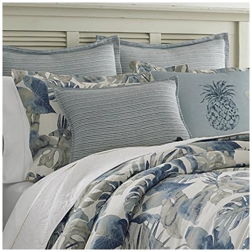Tommy Bahama King Duvet Cover Set, Cotton Bedding with Matching Shams