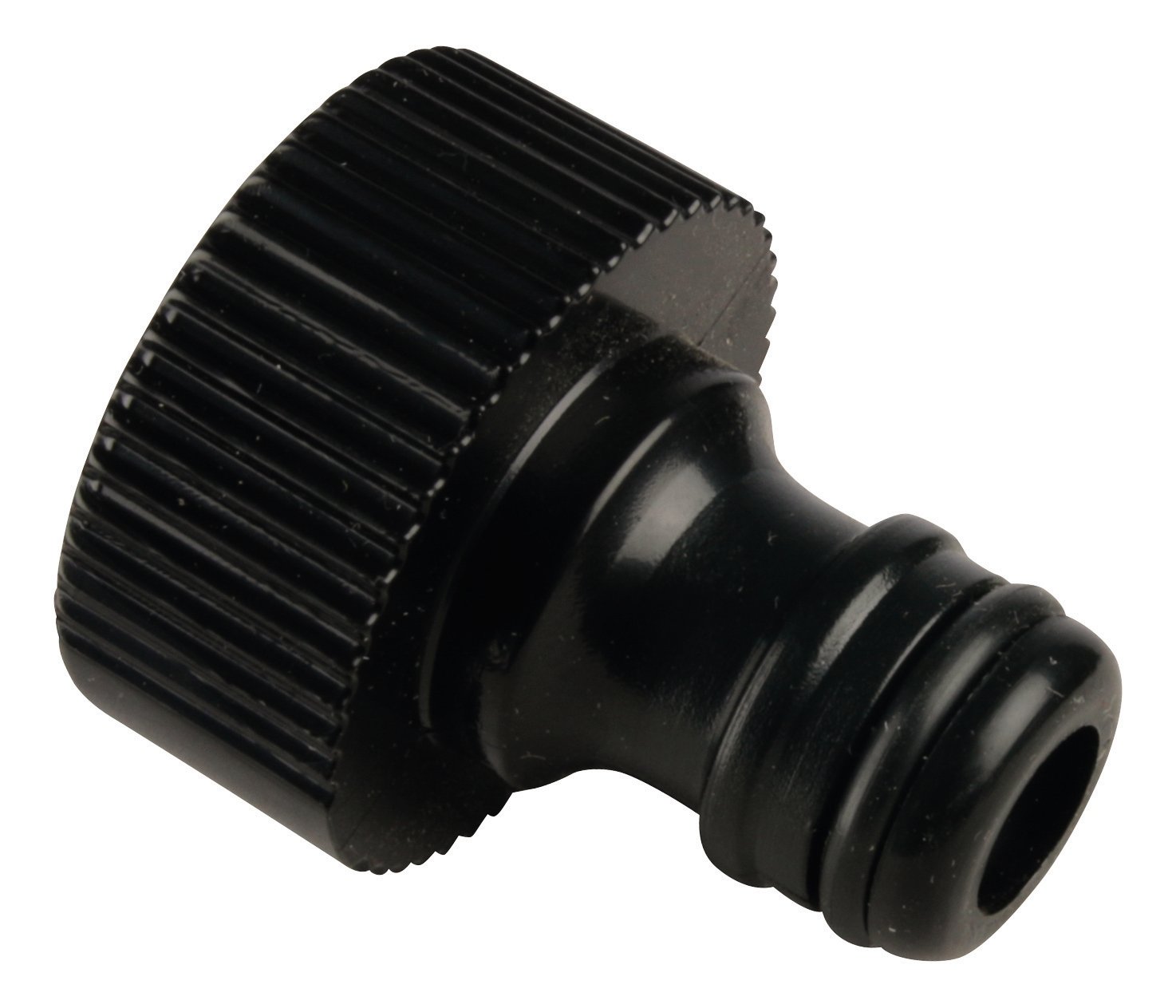 Rehau 18571 4 hose coupling for garden hoses, black, 26.5 mm, 3/4 inch