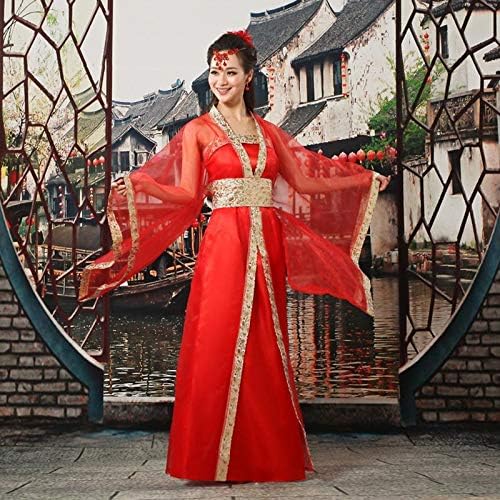 Cxlyq Hanfu Hanfu Oriental Dance Costumes National Costume Han Dynasty Ancient Chinese Woman Costume Chinese Folk Dance Fan Dress Clothing