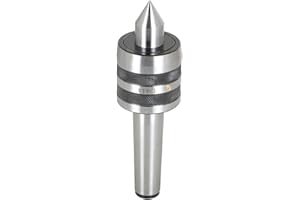 LiGuVCY Live Bearing Tailstock Center, MT4 60 Degree Medium Duty Live Center, Morse Taper Triple for Bearing CNC Lathe Work