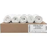 Ultrasac 55 Gal Clear Trash Bags, 1.5 Mil (EQ.) (50 Pack) | 1.5 Mil Equivalent Strength | 37" x 54" | Fits 50-55 Gal Cans | Fits Toter, Rubbermaid Brute, Carlisle Bronco