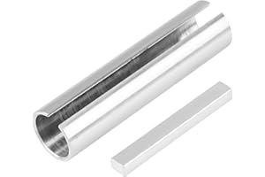 KIMISS 5/8" to 3/4" Shaft Adapter, for Gas Engine & Pulley, Bore Reducer Sleeve Bushing Sheave, Steel Construction with Keywa