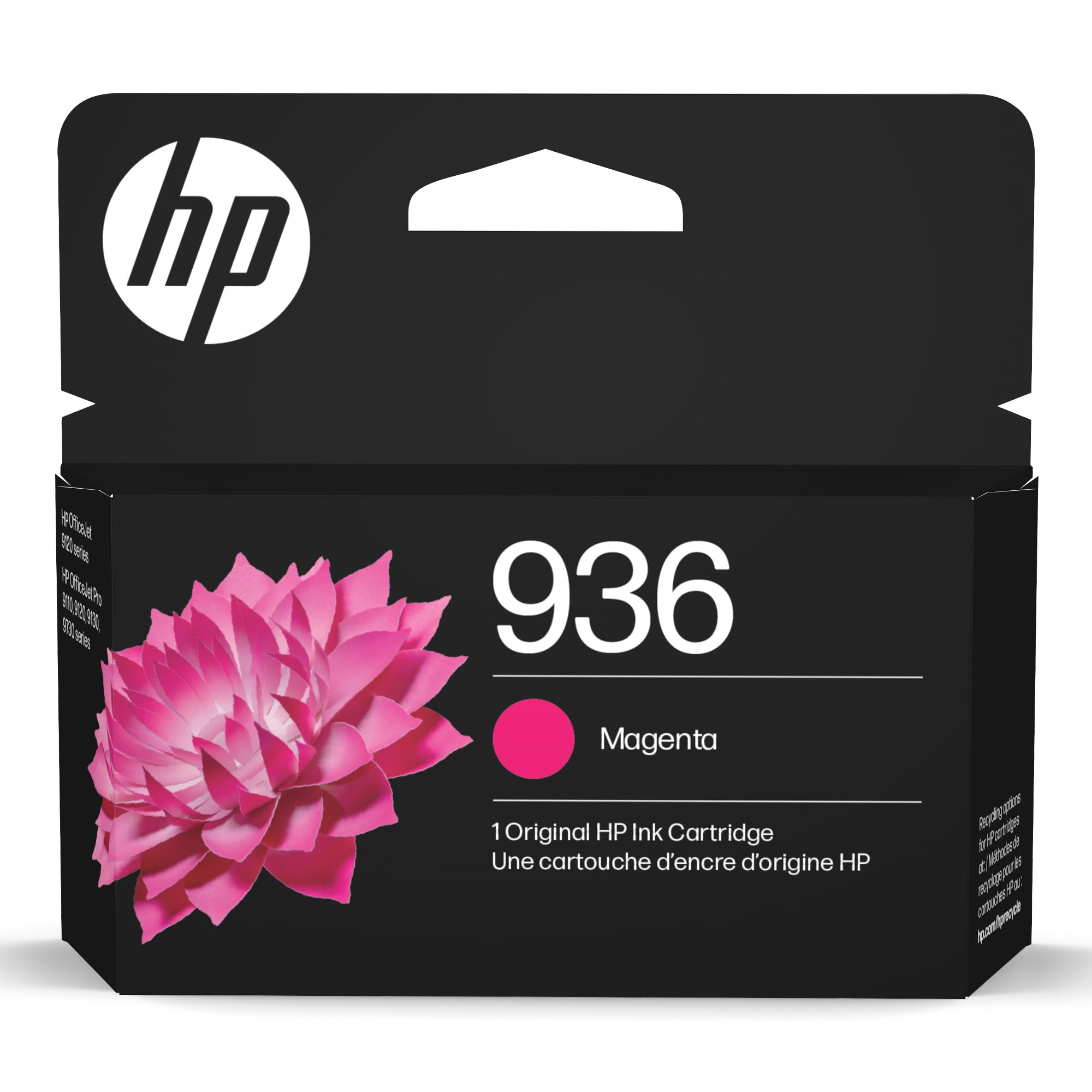 Photo 1 of HP 936 Magenta Ink Cartridge | Works OfficeJet 9120 Series, OfficeJet Pro 9110, 9120, 9130 Series, OfficeJet Pro Wide Format 9730 Series | Eligible for Instant Ink | 4S6V0LN