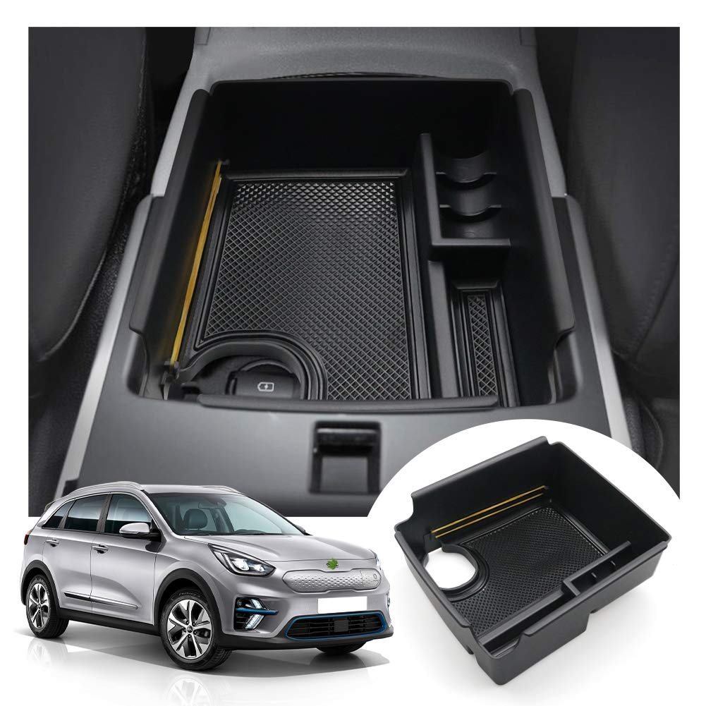 LFOTPP E-Niro Armrest Organizer, E Niro Center Console Arm Rest Tray, Car Interior Accessories Storage Box