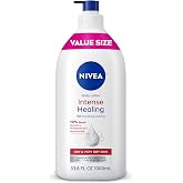 NIVEA Intense Healing Body Cream for Dry, Itchy Skin, 10% Serum, 33.8 Fl Oz | Value Size Dermatologically Tested 72-Hour Moisturizer for Very Dry, Itchy Skin with Glycerin, Provitamin B5 &amp; Niacinamide