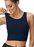 High Neck Sports Bra for Women Longline Full