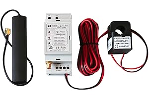 IAMMETER Bi-directional, Din Rail,Split Core CT,Solar PV System monitoring,Power Usage Monitor, Modbus TCP/RTU, Home-Assistant,NodeRed,Single Phase Energy Meter,WiFi,150A,WEM3080