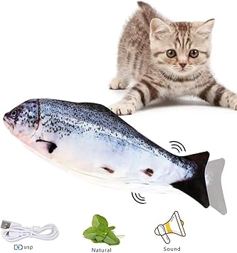 Amazon 猫 おもちゃ 電動猫用おもちゃ 猫用ぬいぐるみ 電気猫用おもちゃ 動く魚おもちゃ 爪とぎ 噛む 歯磨きおもちゃ ダイエット 猫運動不足 ストレス解消 ペットおもちゃ 爪磨き 噛むおもちゃキャットニップおもちゃ Usb充電式 B Ccstyle またたびトイ 通販