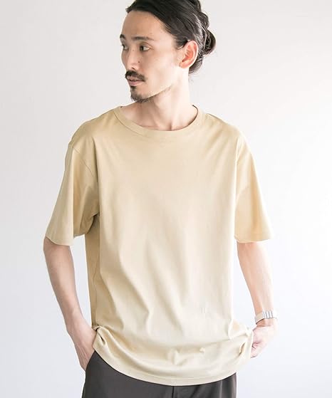 Amazon アーバンリサーチ Tシャツ Jp Made コットンスムースtシャツ メンズ Beige L Tシャツ カットソー 通販
