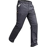 Fioboc Mens Work Pants, Waterproof Tactical Cargo Pants for Men 6 Pockets, Lightweight Quick Dry for Hiking Travel Fishing