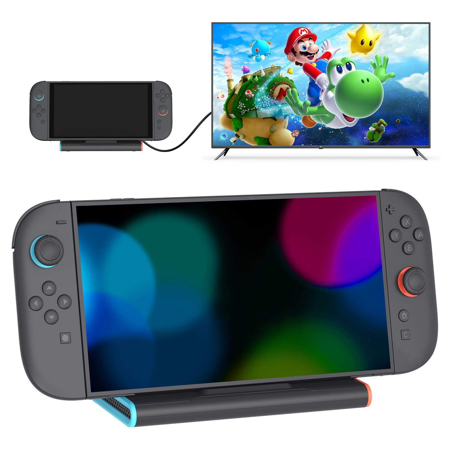 Photo 1 of Switch 2 TV Dock, 4K@60Hz, 60w Fast Charging Port, 3 USB3.0 Port