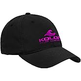 Koloa Embroidered Wave Logo Unstructured Soft Hats. Low Profile Adjustable Caps