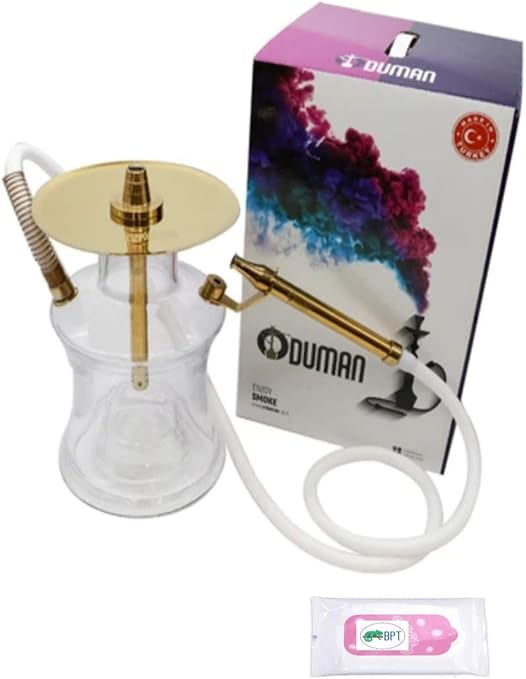 Amazon Oduman トルコ産の本格シーシャパイプ N2 Gold Hookah オデュマン ゴールド フーカ 水タバコ 自宅でシーシャ Shisha チル インテリア 喫煙具 おうちたいむ 水たばこ しーしゃ 正規輸入品 ノーブランド品 禁煙サポート用品