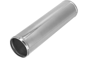 X AUTOHAUX OD 2.99" 76mm Length 11.81" 300mm Aluminum Alloy Tube Intercooler Pipe Straight Air Intake Tube Silver Tone for Ca