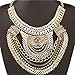 QIYUN.Z (TM) Funky Ethnic Tribal Colorful Multiple Chain Bib Choker Statement Collar Necklace