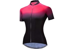 JPOJPO Cycling Jersey Women, Short Sleeve Bike Shirts Summer Road Bicycle Clothes Female Biking Tops Qiuck Dry S-3XL